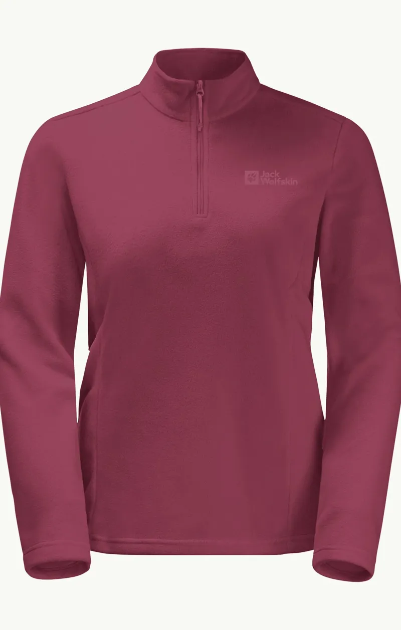 Jack Wolfskin Taunus HZ Fleece Womens in Sangria Red-1